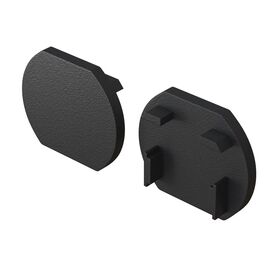 Заглушка для круглого шинопровода, 2 шт. Basity, черный / Maytoni TRA172EC-R-11B