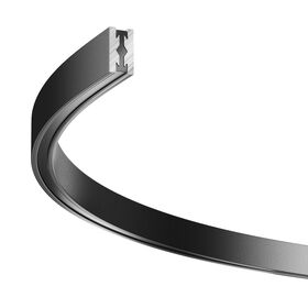 Шинопровод полукруг 650мм Flarity черный / Maytoni TRX154-SR-D650-B