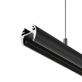 Шинопровод 2м подвесной круглый Basity, черный / Maytoni TRX172-R-112B