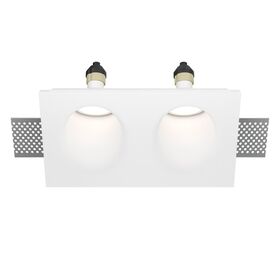 Встраиваемый светильник Gyps Modern GU10 2x35Вт / Maytoni DL002-1-02-W