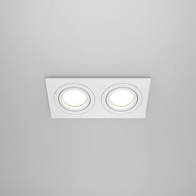 Встраиваемый светильник Atom GU10 2x10Вт / Maytoni DL024-2-02W