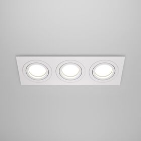 Встраиваемый светильник Atom GU10 3x10Вт / Maytoni DL024-2-03W