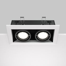 Встраиваемый светильник Metal Modern GU10 2x10Вт / Maytoni DL008-2-02-W