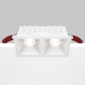 Встраиваемый светильник Alfa LED 3000K 2x10Вт 36° / Maytoni DL043-02-10W3K-SQ-W