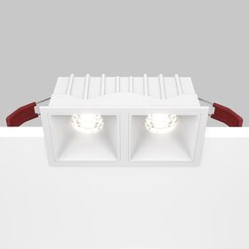Встраиваемый светильник Alfa LED 4000K 2x10Вт 36° / Maytoni DL043-02-10W4K-SQ-W