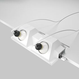 Встраиваемый светильник Gyps Modern GU10 2x10Вт / Maytoni DL002-WW-02-W
