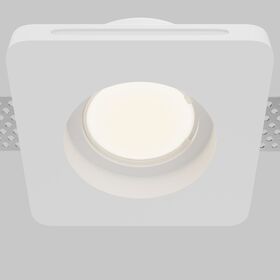 Встраиваемый светильник Gyps Modern GU10 10Вт / Maytoni DL002-GU10-01-W