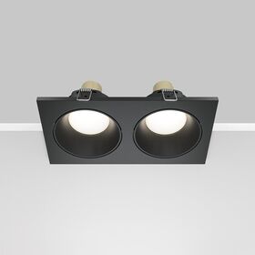 Встраиваемый светильник Zoom GU10 2x10Вт IP 65 / Maytoni DL033-2-02B