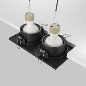 Встраиваемый светильник Zoom GU10 2x10Вт IP 65 / Maytoni DL033-2-02B