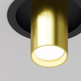 Встраиваемый светильник Focus S GU10 1x10Вт / Maytoni C048CL-01-GU10-BBS