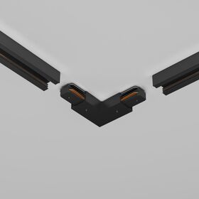 Угловой коннектор питания с вводом питания Unity черный / Maytoni TRA001CLB-11B