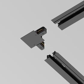 Коннектор L-образный Unity встраиваемый черный / Maytoni TRA002CL-11B