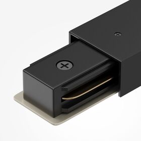 Прямой коннектор питания с вводом питания Unity черный / Maytoni TRA001CB-11B