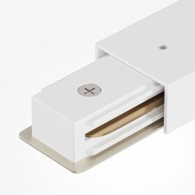 Прямой коннектор питания с вводом питания Unity белый / Maytoni TRA001CB-11W