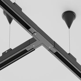 Коннектор Т-образный левый Trinity черный / Maytoni TRA005CT-31B-L