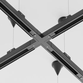 Коннектор Х-образный Trinity черный / Maytoni TRA005CX-31B