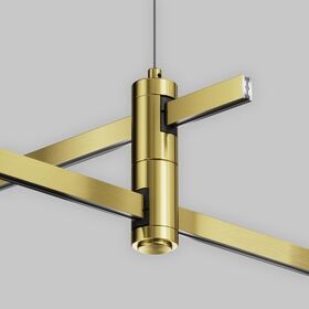 Подвес тросовый Hang двойной Flarity латунь / Maytoni TRA157SW-D1-BS