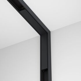 Коннектор угловой внутренний, накладной Basity, черный / Maytoni TRA172ICL-11B