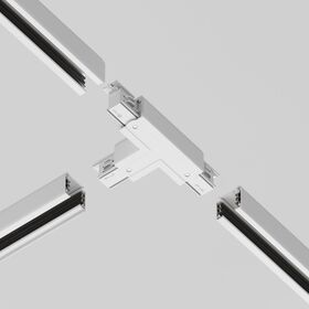 Коннектор Т-образный левый Trinity белый / Maytoni TRA005CT-31W-L