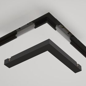 Коннектор угловой встраиваемый под ГКЛ 12,5 мм Basity, черный / Maytoni TRA172CL-12B