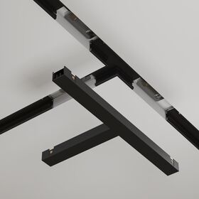 Т- образный коннектор встраиваемый под ГКЛ 12,5 мм Basity, черный / Maytoni TRA172CT-12B