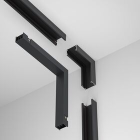 Коннектор угловой внутренний, накладной Basity, черный / Maytoni TRA172ICL-11B