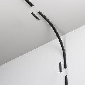 Коннектор радиусный внутренний R300 Basity, черный / Maytoni TRA172ICL-R300-11B