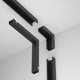 Коннектор питания угловой внутренний Basity, черный / Maytoni TRA172ICPC-1B