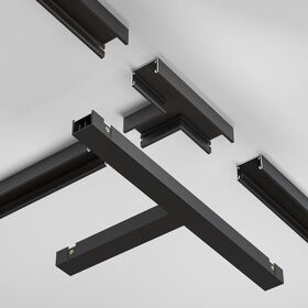 Т- образный коннектор питания Basity, черный / Maytoni TRA172TPC-1B