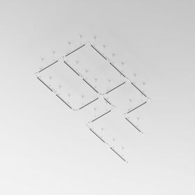 Шинопровод 1м Trinity накладной/подвесной белый / Maytoni TRX005-311W