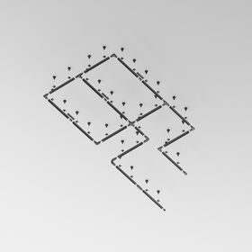 Шинопровод 3м Trinity накладной/подвесной черный / Maytoni TRX005-313B