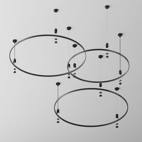 Шинопровод круглый 650мм Flarity черный / Maytoni TRX154-R-D650-B