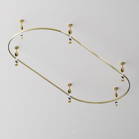 Шинопровод полукруг 800 мм Flarity латунь / Maytoni TRX154-SR-D800-BS