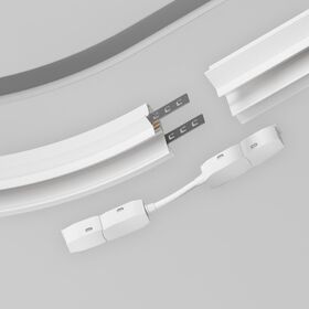 Коннектор питания радиусный Radity встраиваемый белый / Maytoni TRA034CS-W