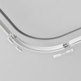 Коннектор радиусный R300 Exility встраиваемый под ГКЛ 9,5мм, белый / Maytoni TRA044-angle-W