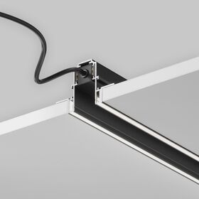 Шинопровод магнитный встраиваемый под ГКЛ 12,5 мм с каналом под светодиодную ленту / Maytoni TRX034LS-222B