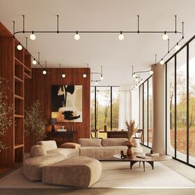 Трековый светильник Luna 3000К 5Вт 220° / Maytoni TR208-1-5W3K-B