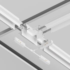 Коннектор питания Т-образный Gravity белый / Maytoni TRA004CWT-22W