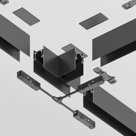 Коннектор Т-образный Gravity накладной черный / Maytoni TRA010CT-41B