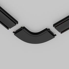 Конектор питания полукруглый Radity черный / Maytoni TRA084CR-11B