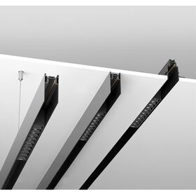 Шинопровод 1м S35 встраиваемый черный / Maytoni TRX004-221B