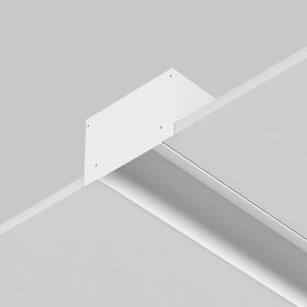 Заглушка декоративная белая - 2шт.+ 8 саморезов для профиля ALM-11681-PL-W-2M / Maytoni ALM013EC-PL-W