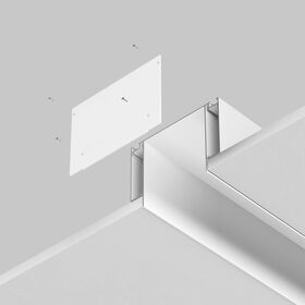 Заглушка декоративная белая - 2шт.+ 8 саморезов для профиля ALM-11681-PL-W-2M / Maytoni ALM013EC-PL-W