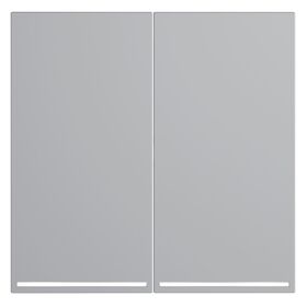 Клавиши для выключателя/переключателя двухклавишного с подсветкой S70 (серый) / Voltum VLS000416