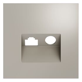 Накладка для розетки TV+RJ45 кат. 6 S70 (кашемир) / Voltum VLS002703