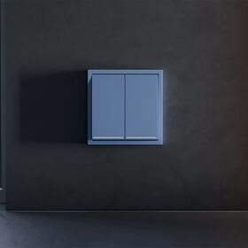 Клавиши для выключателя/переключателя двухклавишного с подсветкой S70 (деним) / Voltum VLS000415