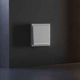 Клавиша для выключателя/переключателя одноклавишного с подсветкой S70 (серый) / Voltum VLS000216