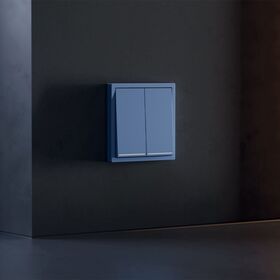 Клавиши для выключателя/переключателя двухклавишного с подсветкой S70 (деним) / Voltum VLS000415