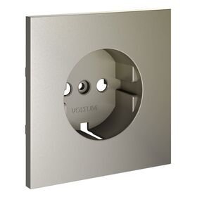 Накладка для розетки с заземлением S70 (шелк) / Voltum VLS000604