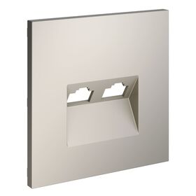 Накладка для розетки компьютерной двойной RJ45+RJ45 кат.6 S70 (кашемир) / Voltum VLS001403